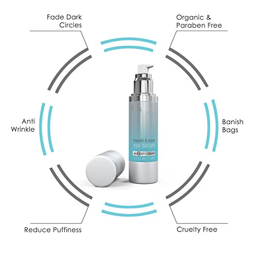 Сыворотка глаза анти- вызревания органическая содержит масло чая витамина е белое розовое для женщины/человека