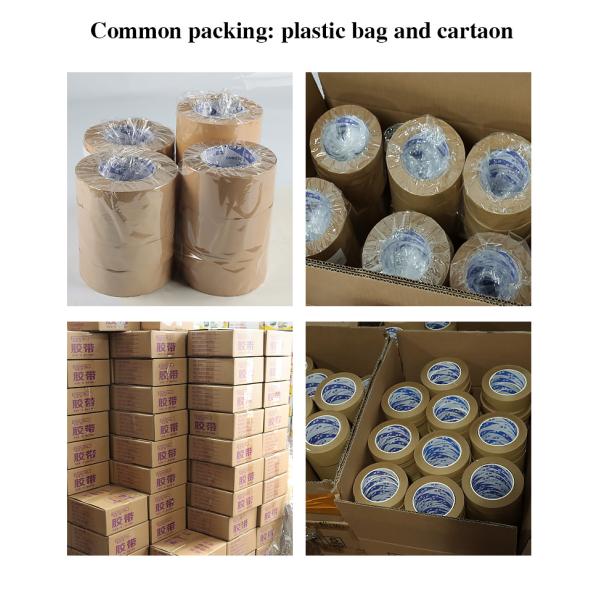 Gummed Custom Logo Self Adhesive Kraft Paper Tape For Sustainable Packaging Solutions