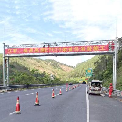 15m Tubular Galvanized Steel Structures Low Carbon OEM ODM