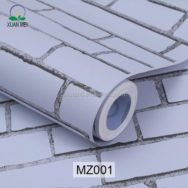 5m Roll 3D Effect Brick Stone Wallpaper Waterproof 3D Brick Wall Stickers
