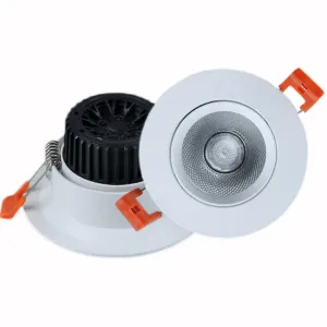 2700K-6500K Recessed LED Spotlight with >50,000 Hours Lifespan and CRI >80 for Factory and Supermarket Lighting