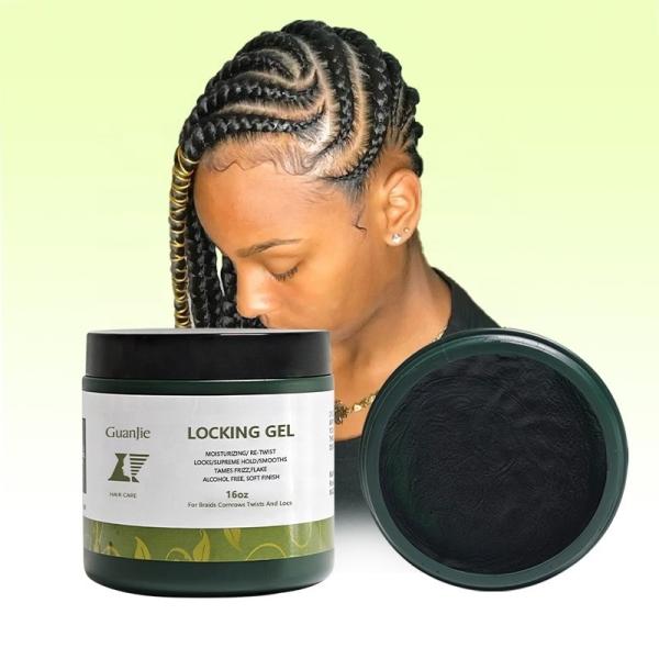 Curly Hair Edge Control Gel Private Label Strong Hold Twist and Lock Gel for Women