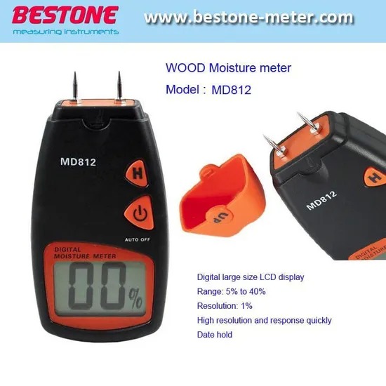 Wood Moisture Meter, 4 Pins Sensor Wood Moisture Meter