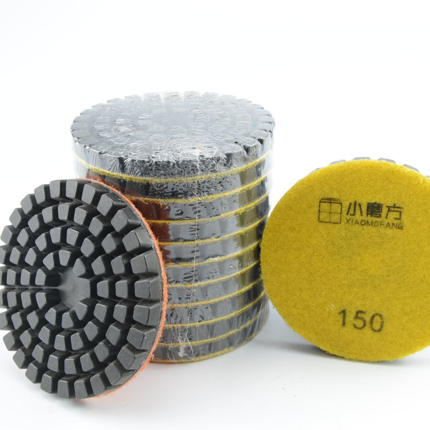 7 Steps Wet Polishing Pad for Concrete Abrasing Round Shape Package Gross Weight 0.740kg