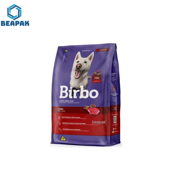 Saco inferior de selagem Resealable laminado do alimento do reforço