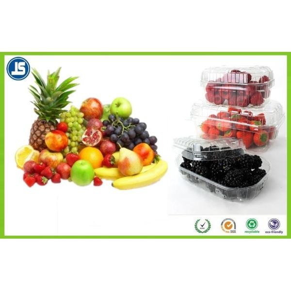 Transparent Pet Fruit Tray Plastic Blister Packaging With ISO 9001 Standard