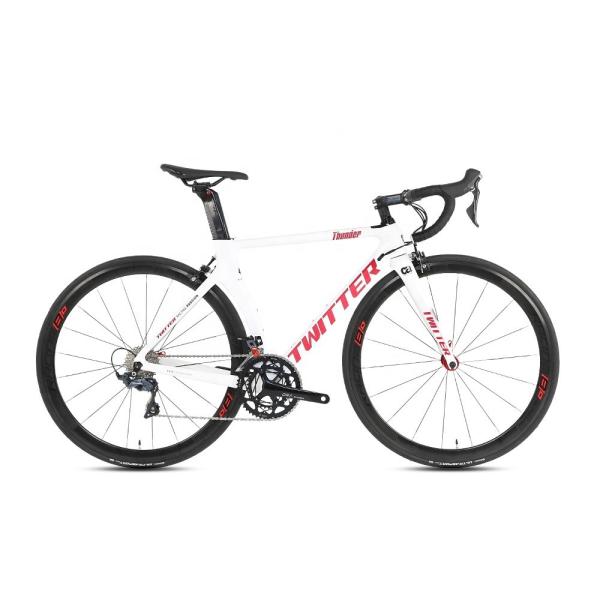 ConfRev Alu Alloy Wheel Road Bike Carbon Fiber Frame Racing Bicycle 700c 22 Speed V Brake for Men Load Capacity 120kg