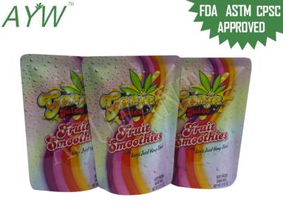 Eco amigável levanta-se resistente frio dos malotes da folha, comercial fecha acima sacos de plástico para o empacotamento do suco 