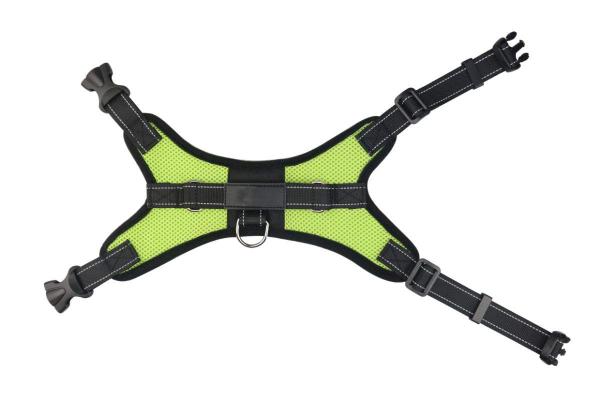 Reflective Nylon Dog Harness , Adjustable Dog Harness Pet Vest With Soft Handle