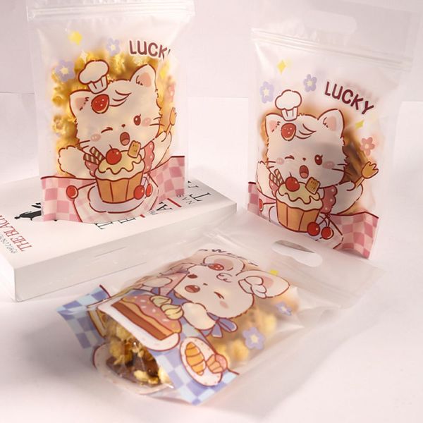 Custom Cookie Cellophane  Gift Treat Bags for Bakery Biscuit Chocolate Snacks Dessert Homemade Crafts