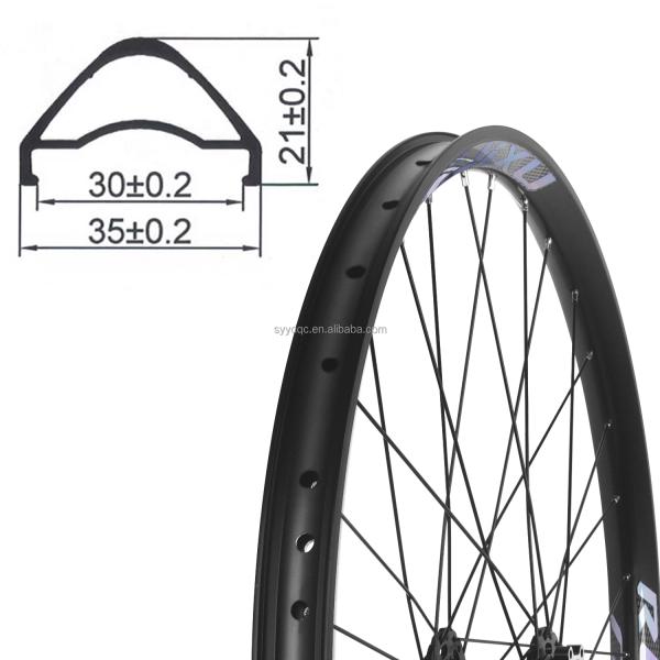 Aluminium Alloy 29er Mtb Wheelset Rainbow Mark BMX Disc Brake Black Ring
