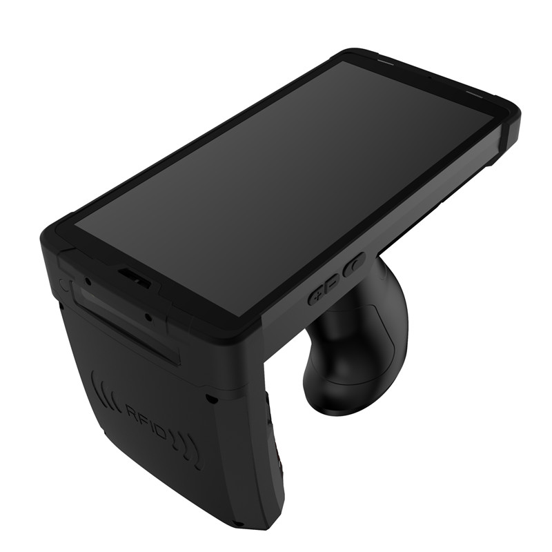 Читателя UHF RFID андроида 8,1 терминал сбора данных четырехъядерного 2.0GHz 2GBor4GB RAM16GBor64GBROM Wifi Handheld долгосрочный