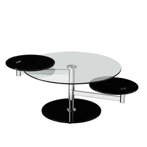Lightweight Coffee Cafe Tables Glass Material Multipurpose Practical