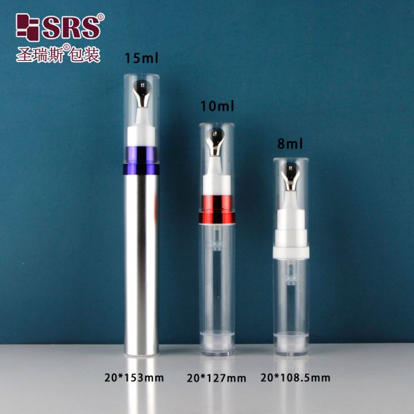 SRS 8ML 10ML 15ML Airless Bottle Roll on Bottle High Quality Hot Sale Eye Cream Massage Container