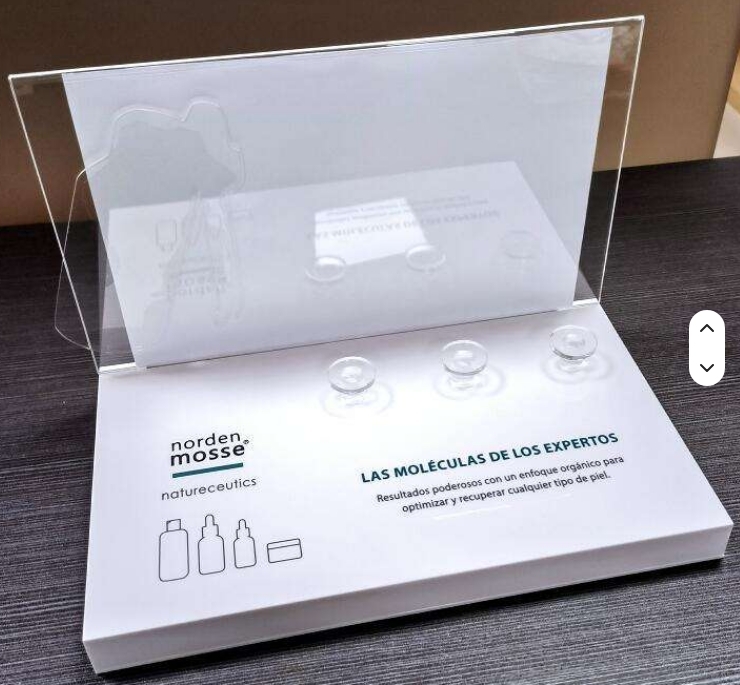 Custom Size Three Tier Acrylic Cosmetic Display Stand Holder with OEM/ODM Options