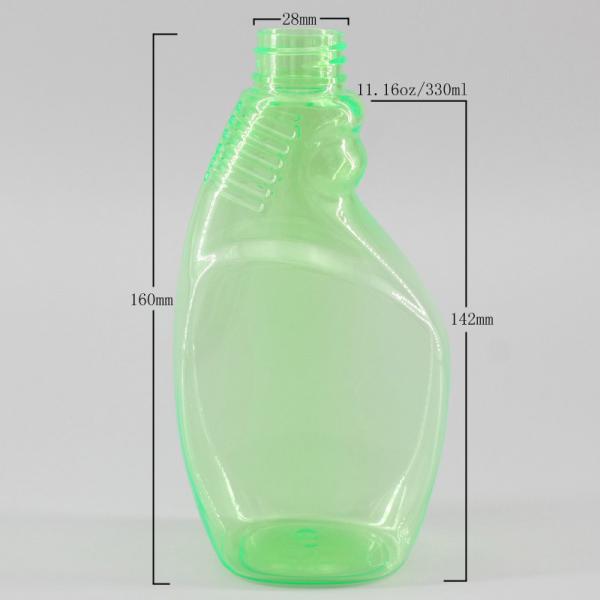 Clear Green 160mm 330ml Chemical Resistant Spray Bottle