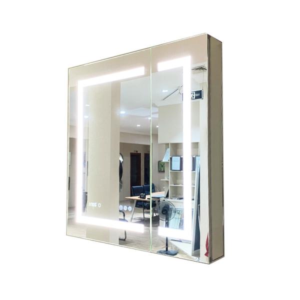 Rectangle Illuminated Bathroom Mirror Cabinet 32 In - 34 In LED Mirror Medicine Cabinet