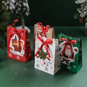 Factory wholesale custom Christmas holiday gift packaging handbags