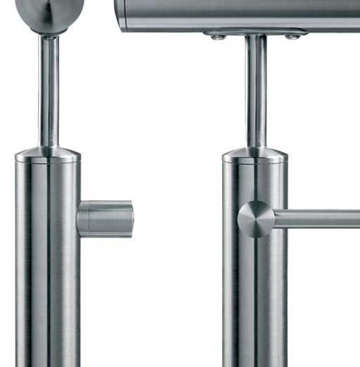 Trilhos pré-fabricados lustrados da escada do cabo de AISI316 10.3mm