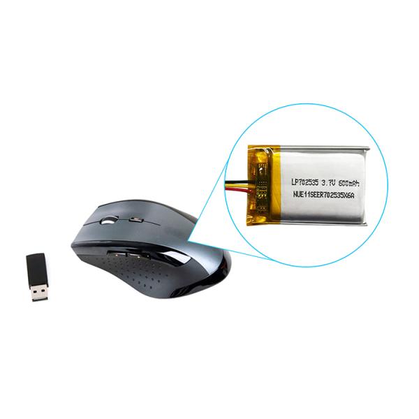 Lp702535 3,7v 600mah Литий полимер Липо аккумуляторный пакет анодный материал