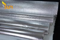 Tissu en fibre de verre enveloppé de papier d'aluminium résistant thermique 550C 0.4mm pour les pipelines de pétrole et de vapeur ignifuge
