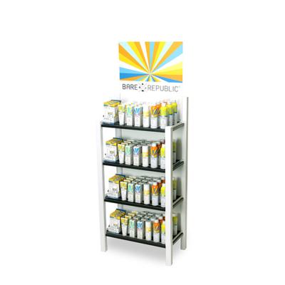 Suporte de exposição varejo cosmético desmontável da composição do retalho do supermercado dos suportes de exposição