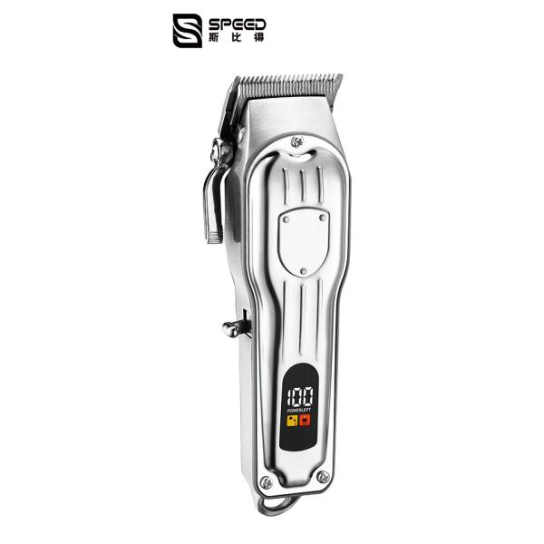 806 Беспроводная стрижка волос для мужчин Металлическая железная броня Рыцарь Масляная голова Электрические ножницы