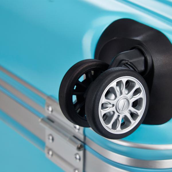 Aluminum Frame Luggage Suitcases with 4 Spinner Wheels and Customized Design