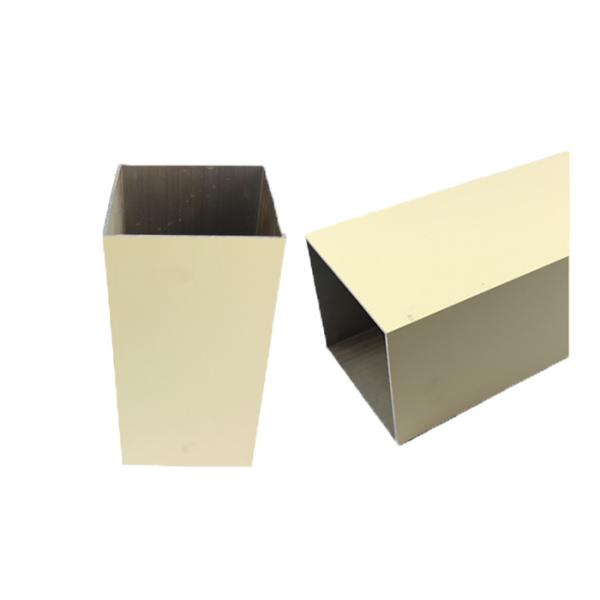 Industrial Usage U Shaped Aluminum Extrusion , Extruded Aluminum Rectangular Tubing