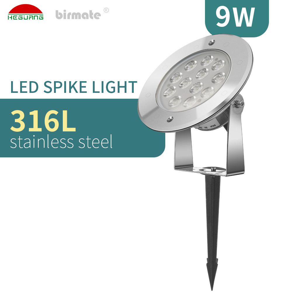 Тип управление Pin DC 24V 9W DMX512 переключателя RGB материала шарика водоустойчивое IP68 SS316L