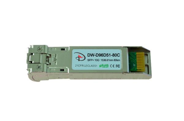 Optic Module Transceiver,SFP+DWDM 80KM,SFP+,1536.61nm,10G,DWDM,80km,Cisco compatible