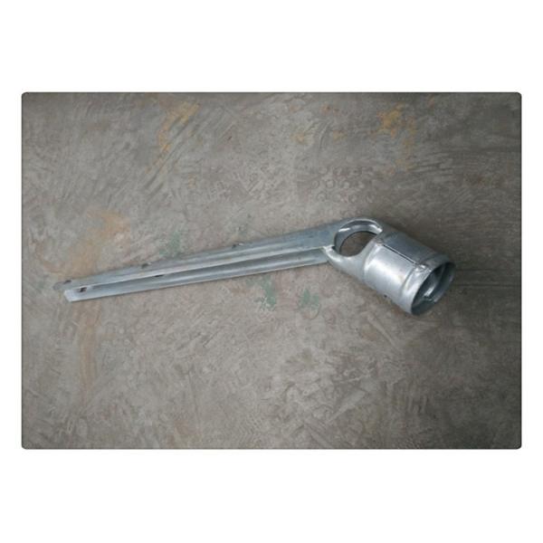 3 Strands Hot Dipped Galvanized Barb Wire Extension Arm Barb Wire Support