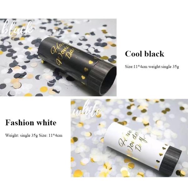 Custom Logo Happy Wedding Birthday Party Biodegradable Paper Spring Confetti Poppers
