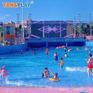 Outdoor Tsunami Wave Pool Fiberglass Steel Water Playground Equipment