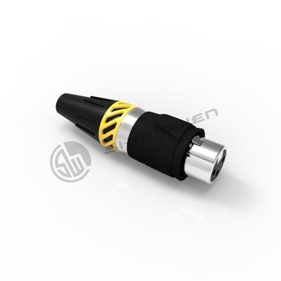 16A Conector XLR de fio 3 pines Ip65 resistente à água
