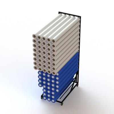 75 Roller Floor Standing Rack With 5 Columns Upright Pole