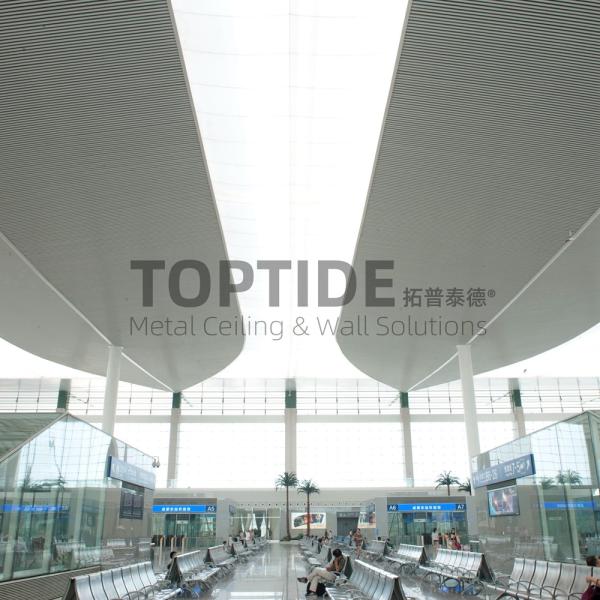 Soundproof Building Decoration Materials Aluminum Alloy Suspended Office Ceiling Panels