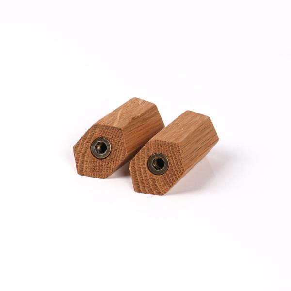 Pegas colgantes de madera Ganchos para pared Pegas de madera natural extendidas artesanía