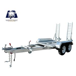 Aym 3000kg Mini Excavator Trailer With Hot-dip Galvanizing And Led Adr Light For Heavy-duty Transport