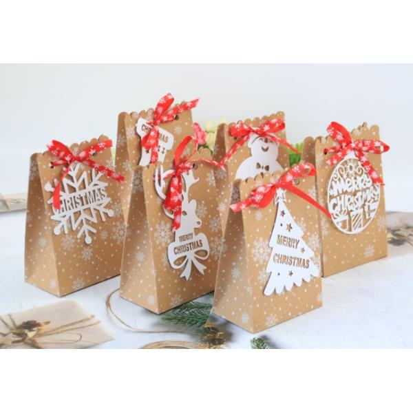бумажный мешок упаковки еды рождества 250g Kraft бумажный для конфеты торта