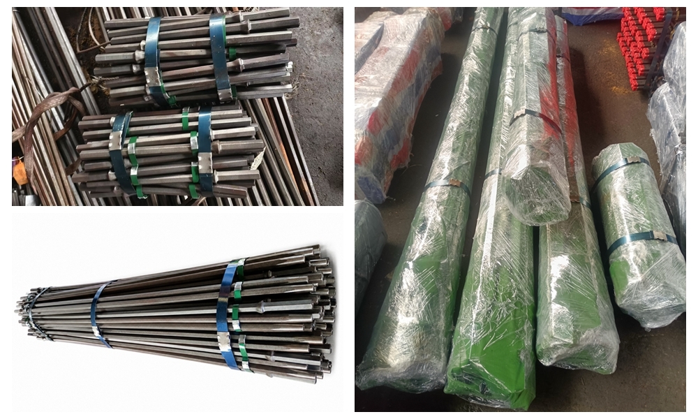 Rock Drilling Tapered Drill Rod For Road Construction Stonework
