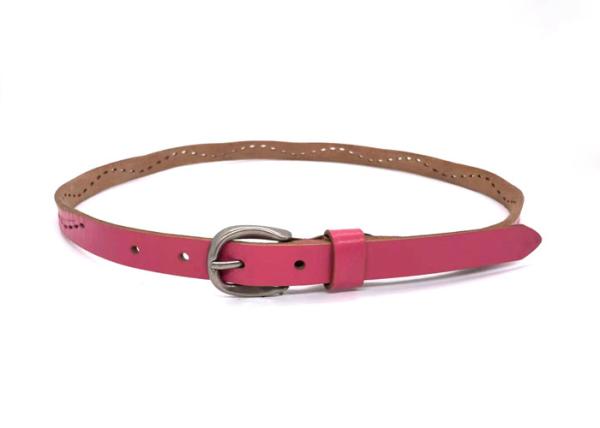 Fashion Fancy Handmade Ladies Genuine Leather Belts Personalized 1.8cm Width