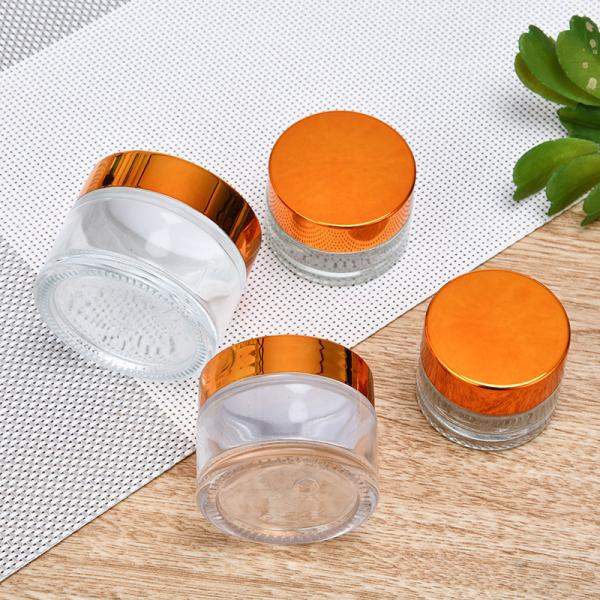 O cosmético plástico da garrafa 15g do creme de cara do ABS range o carimbo quente
