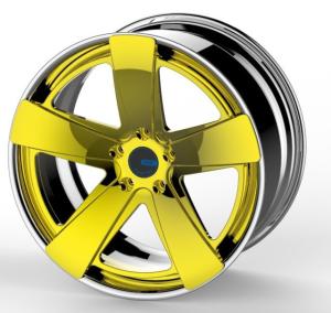 Gold Polish Center 2 Piece Forged Wheel For Audi BMW Benz