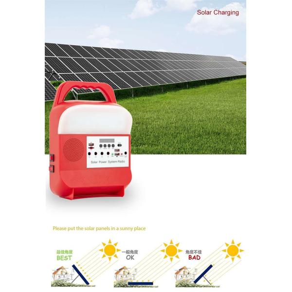 Multipurpose Solar Light Energy Kit Power System USB Bank Charging Mobile With Bulb