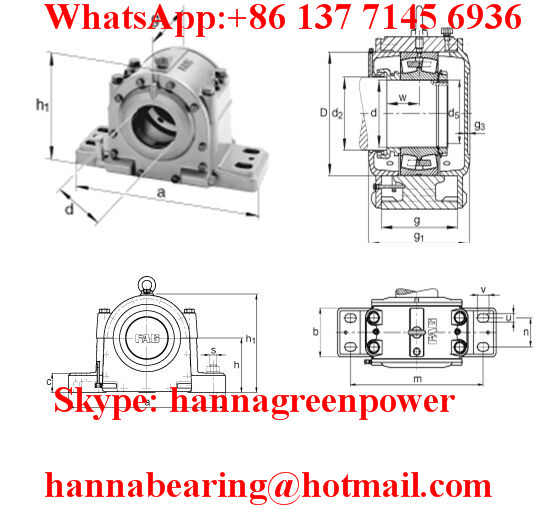 Вал 190мм LOE238-N-BL-L Разделенный блочный корпус 190x820x485мм