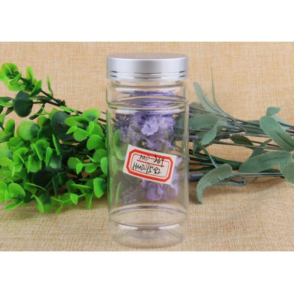 Подгонянная бутылка пакета цилиндра небольшой ясности емкости пластиковая с завинчивой пробкой