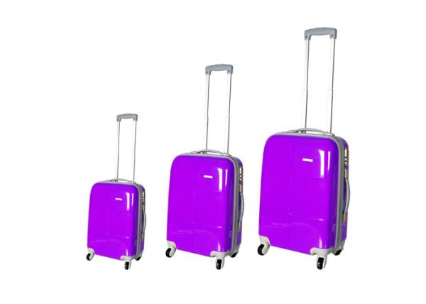 Girly ABS PC Luggage Bag Set Of 3 , Carry On Travel Trolley Suitcase Bag