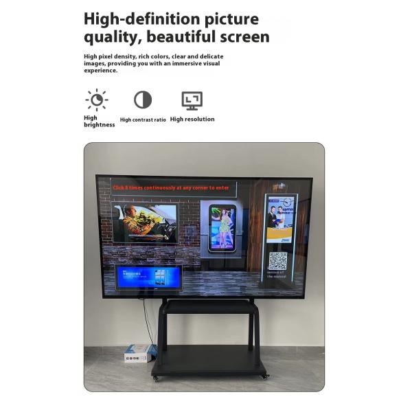 All-In-One Interactive Board for Large Screen Conference Teaching Advertising Smart Touch Multimedia Design