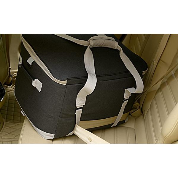 Insulated Food Delivery Bag with Cup Holders/Drink Carriers Premium XXL, Great for Beverages, Grocery, Pizza